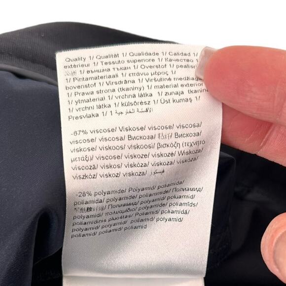 Escada Sport Spell Out Waistband Black Trousers Sz 4 - Picture 5 of 8